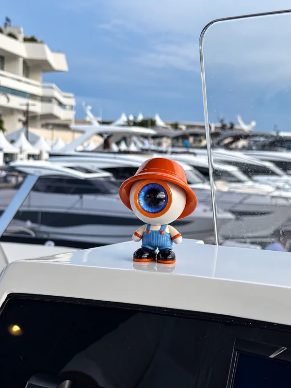NORAA Classic on the deck of a boat in a marina — photograph